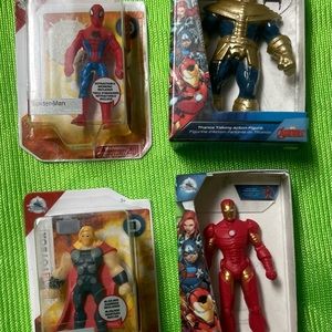 4 Marvel - Disney Mini Brands Collectible Toys by ZURU -Stocking Stuffers